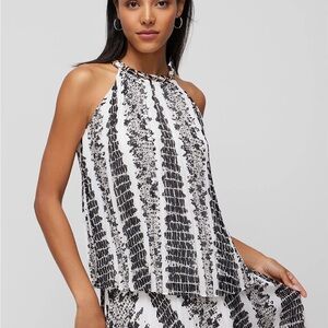 White House Black Market Elegant White Blouse